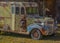 Antique Dodge Milk Truck, waiting to be restored in Utah