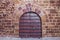 Antique doors, gates Portuguese castle.