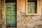 Antique doorway in Castiglione di Sicilia, in Sicily