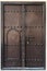 Antique double wooden door