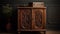 Antique dresser with ornate design and elegance generated by AI