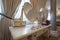 Antique dressing table in luxury villa