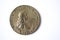 Antique Dutch bronze coin from 1767