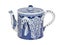 Antique Dutch teapot in Delfts blue, Holland