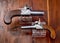 Antique English Percision Pistols.