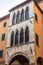 Antique facade in a Pisa street. Italy.