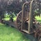 Antique farm machine in field