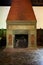Antique Fireplace with Tile + Brick - Abandoned Craig / Tioronda Mansion - New York