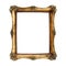 Antique frame. Isolated image.