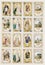 Antique french nobility trade cards