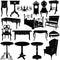 Antique furniture vector 2