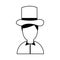 Antique gentleman avatar character