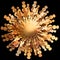 Antique gilded mirror frame. luxury ornamental gold mandala design. 3d render