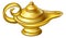 Antique Gold Aladdin Magic Lamp