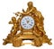 Antique golden table clocks