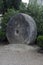 Antique grain grinding stone wheel in island Krk,Croatia