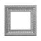 The antique Gray picture frame on white