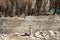 Antique groundwater well manual lever pump at outdoor in alley of Ladakh village at Himalayan valley in Jammu and Kashmir, India