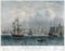 Antique Hand Colored Liverpool Port and Ships UK 1840