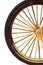 Antique high wheel bicycle detail abstract