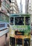 Antique Hong Kong Trams Lifestyle Ancient Happy Valley Tram Car Public Transportation Vehicle Track Electric Cart Street Traffic