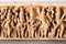 Antique indian wooden frieze