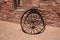 Antique iron wheel