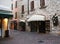Antique italian shopping street.