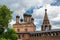 Antique Krutitsy Patriarchal cloister courtyard in Moscow