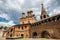 Antique Krutitsy Patriarchal cloister courtyard in Moscow