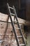 Antique ladder in barn