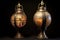antique lamps with intricate metalwork details
