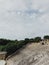 Antique-like amphitheater of altos de chavon in cloudy autumn weather