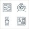 antique line icons. linear set. quality vector line set such as abacus, grandfather clock, scubadiver