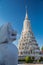 Antique lion sculpture in front of the Wat Benchamabophit temple, Bangkok , Thailand