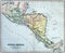 Antique Map of Central America