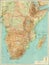 Antique map of Central & Southern Africa.