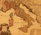 Antique map of Italy