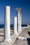 Antique marble columns of Chersonesus in Crimea