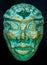 Antique masks are made from recycled materials used for home decor or Halloween.