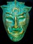 Antique masks are made from recycled materials used for home decor or Halloween.