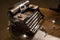 Antique mechanical typewriter