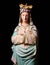 Antique medieval church statue of Mother Maria