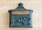 Antique metal letter box