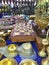 Antique metalic and wooden show pieces