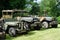 Antique military cars