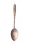 Antique military spoon on white background isolate