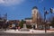 Antique monument and LeTAO bakery building, Otaru