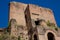 Antique monumental fountain called Trofei di Mario built in 226 AD and located at Piazza Vittorio Emanuele II in Rome