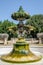 Antique old fountain of the Lily in the park of Villa Doria-Pamphili in Rome, Italy